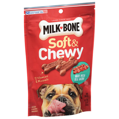 Milk-Bone Soft & Chewy Real Bacon Dog Snacks 5.6 oz