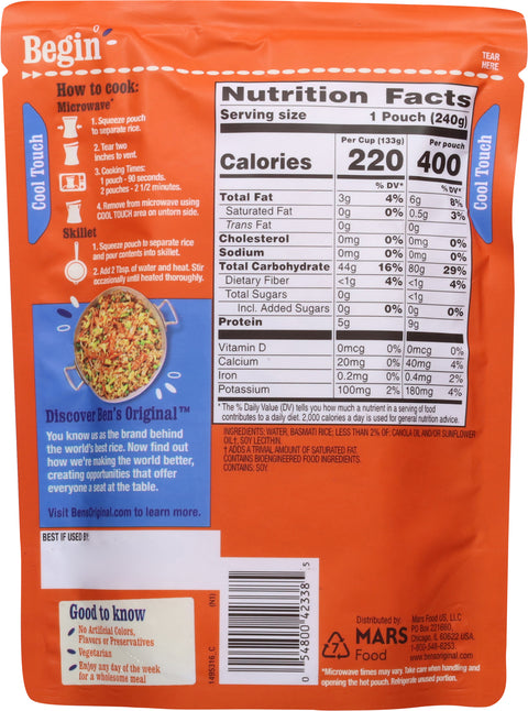 Ben's Original Ready Rice Basmati 8.5 OZ