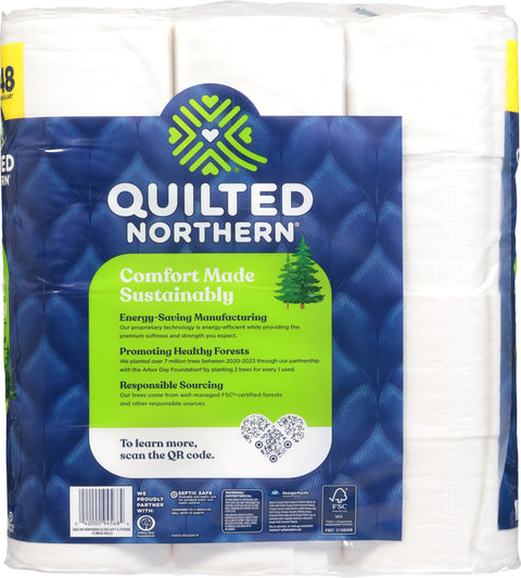 Quilted Northern 2-Ply Ultra Soft & Strong Unscented Bathroom Tissue Mega Rolls 12 ea