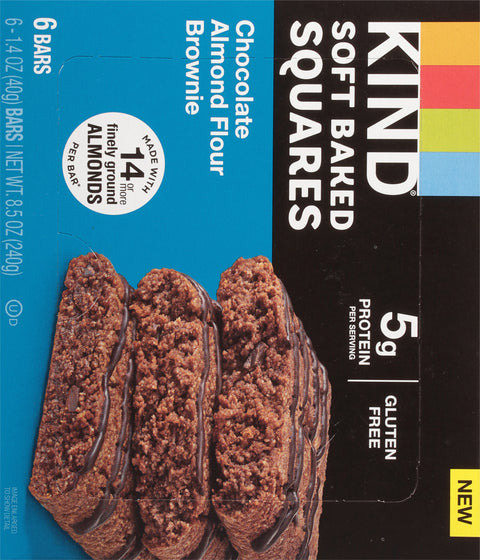 Kind Soft Baked Squares Chocolate Almond Flour Brownie 8.5 OZ