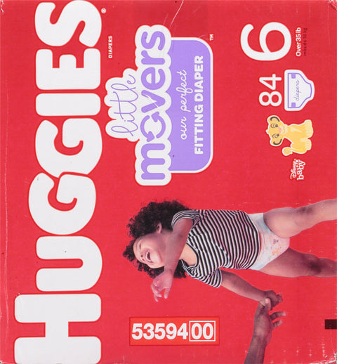 Huggies Little Movers 6 (Over 35 lb) Disney Baby Diapers Huge Value Size 6 (Over 35 lb) 84 ea