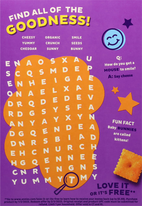 Annie's Cheddar Squares 7.5 OZ