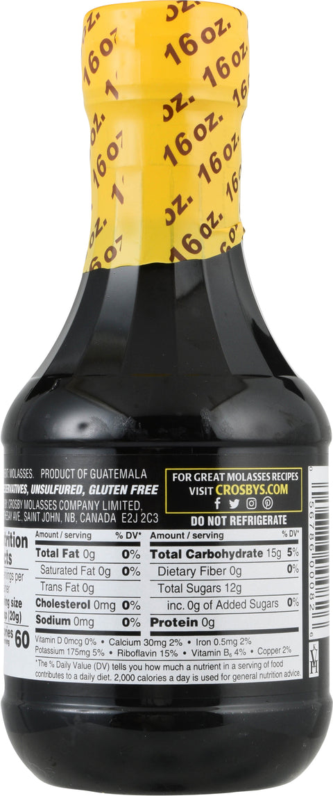 Crosby's 100% Pure Unsulfured Fancy Molasses 16 fl oz