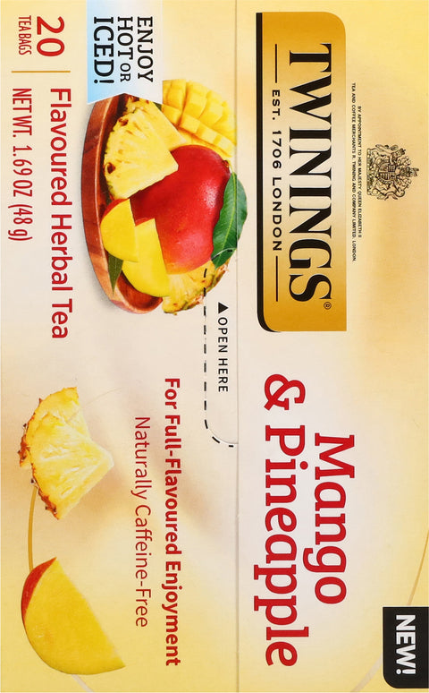 Twinings Tea Bags Mango & Pineapple Herbal Tea 20 ea