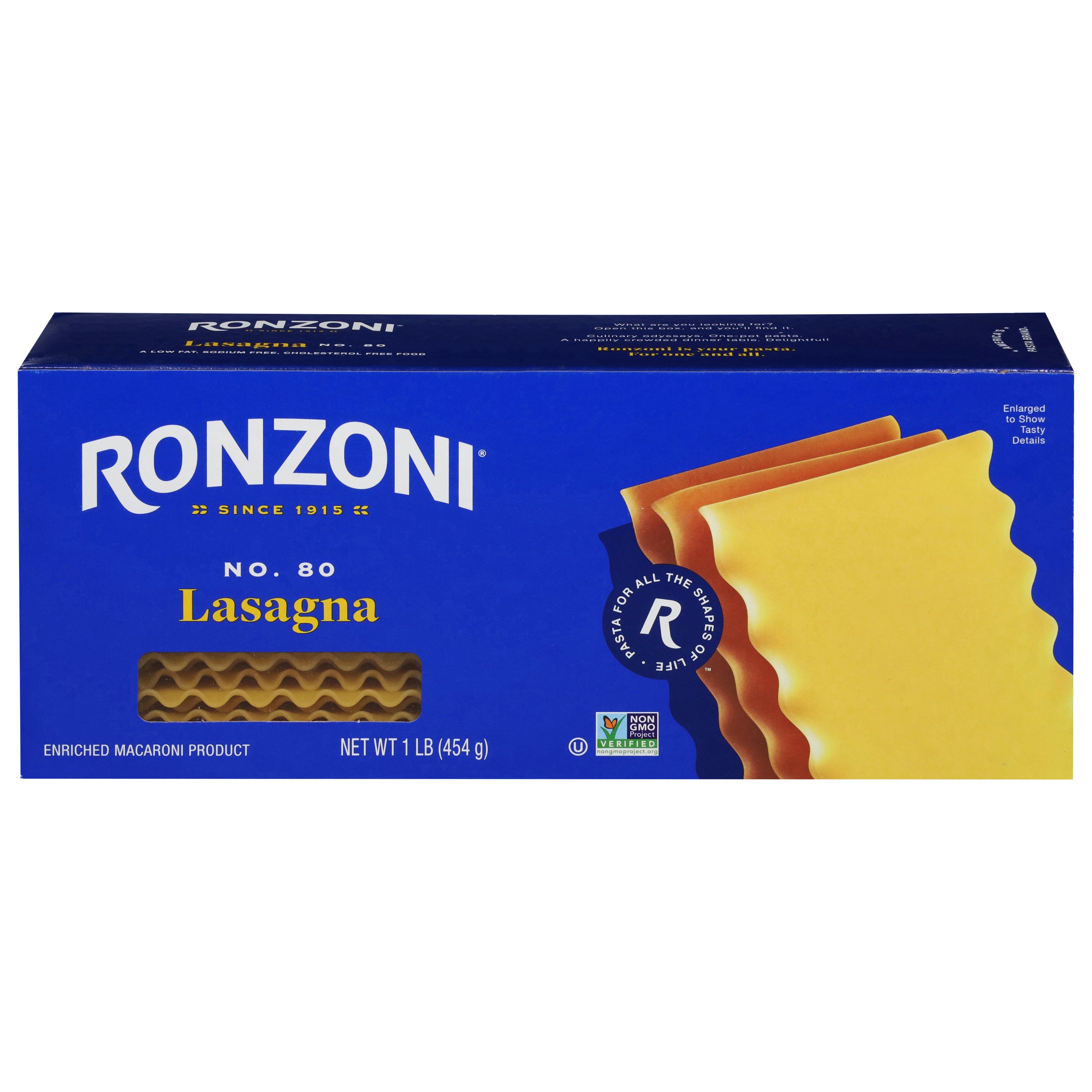 Ronzoni Pasta Curly Lasagna - 16 OZ 12 Pack – StockUpExpress