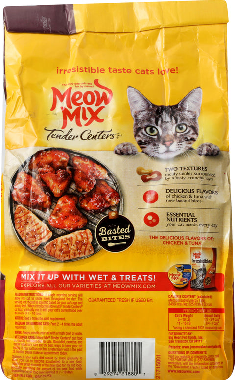 Meow Mix Tender Centers Chicken And Tuna Cat Food 3 LB
