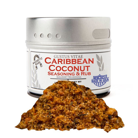Gustus Vitae Caribbean Coconut Seasoning Rub - 2.2 OZ 8 Pack