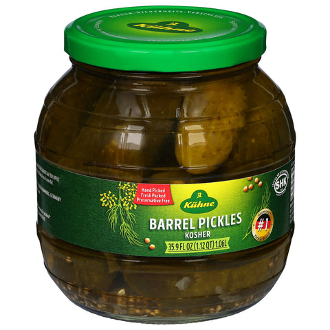 Kuhne Kosher Barrel Pickles 35.9 FZ