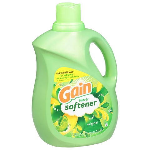 Gain Laundry Liquid Fabric Softener, Original Scent, Fabric Conditioner, 100 fl oz, 136 Loads