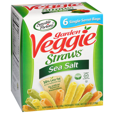 Sensible Portions Sea Salt Garden Veggie Straws 6 OZ