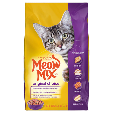 Meow Mix Original Choice Cat Food 3.15 LB