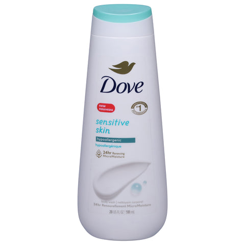 Dove Hypoallergenic Sensitive Skin Body Wash 20 fl oz - 4 Pack