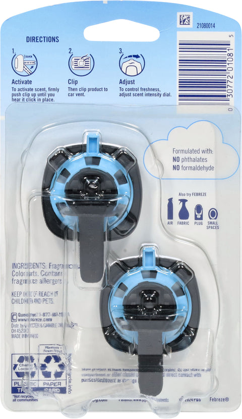Febreze Car Ocean Air Freshener Vent Clips 2