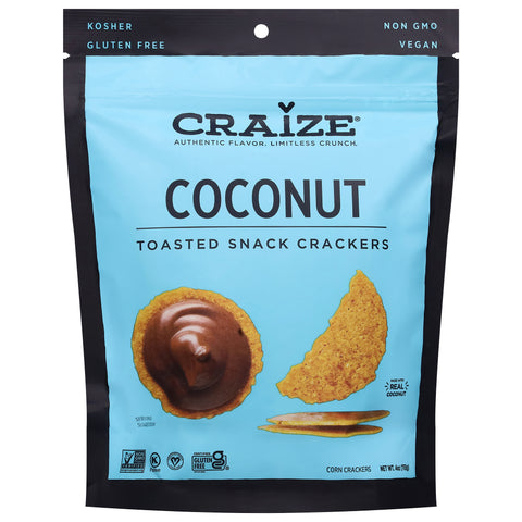 Craize Coconut Toasted Snack Crackers 4 oz
