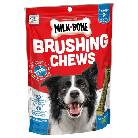 Milk-Bone Brushing Chews Daily Dental Treats 7.1 OZ