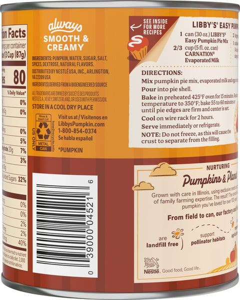 Libby's Pumpkin Pie Mix 30 OZ