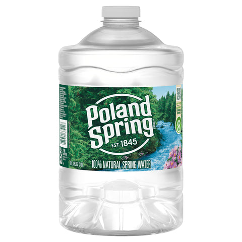 POLAND SPRING Brand 100% Natural Spring Water, 101.4-ounce plastic jug - 6 Pack