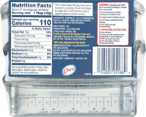 Crisco Shortening Sticks 20 OZ