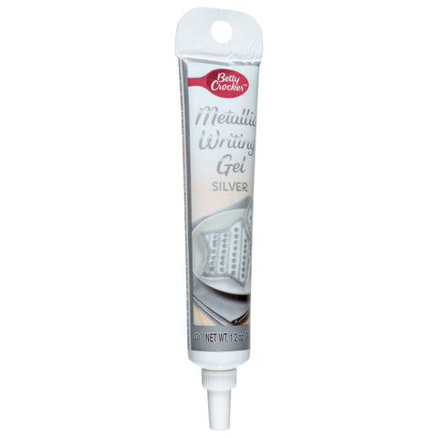 Betty Crocker Silver Metallic Writing Gel  1.2 OZ