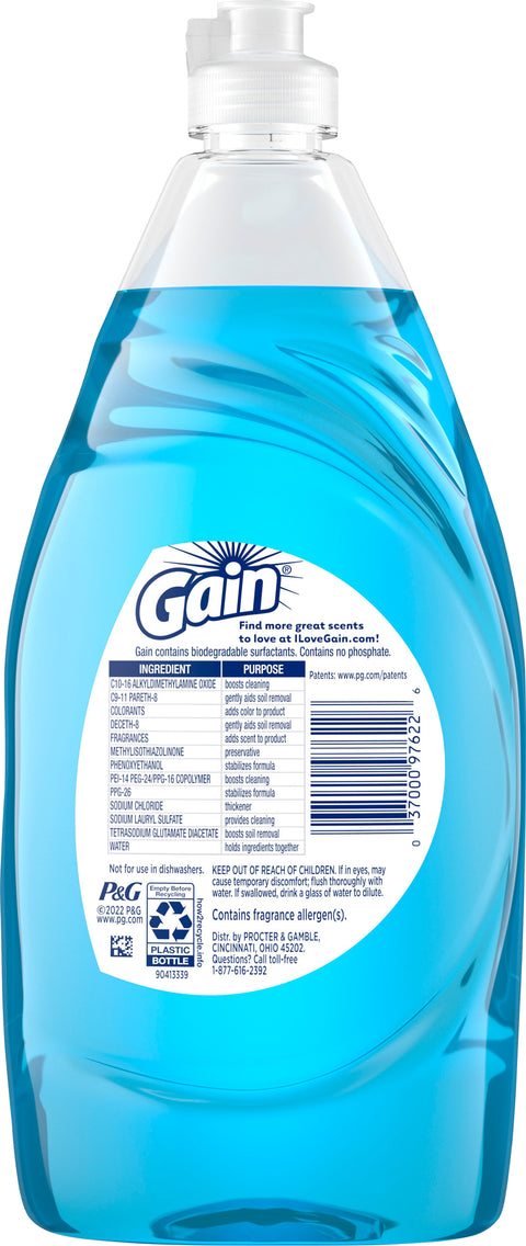 Gain Honey Berry Hula Dishwashing Liquid Soap 21.6 FZ