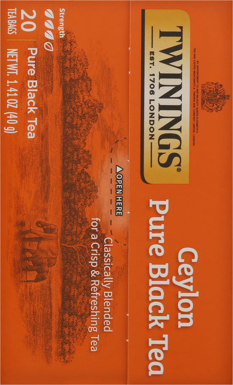 Twinings Ceylon Orange Pekoe Black Tea 20 CT