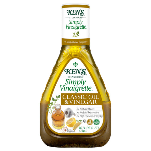Ken's Simply Vinaigrette Oil & Vinegar 16 FZ