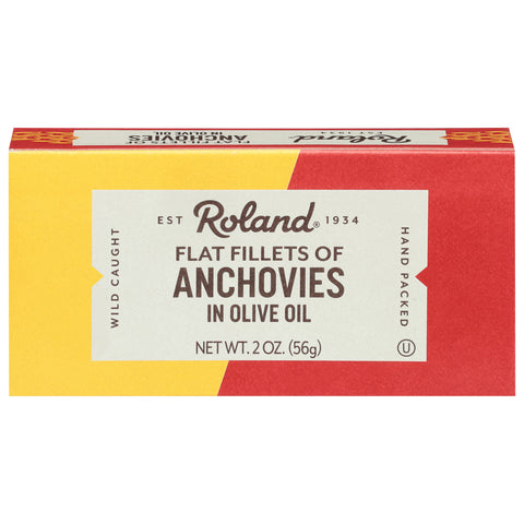 Roland Wild Caught Anchovies in Olive Oil 2 oz - 25 Pack