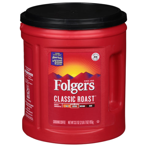 Folgers Classic Roast Ground Coffee 33.7 OZ