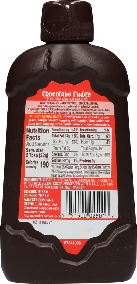 Smucker's Magic Shell Chocolate Fudge 7.25 OZ