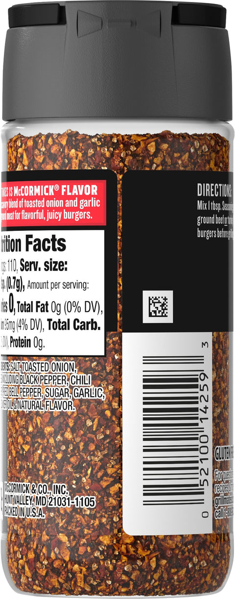 McCormick Seasoning Grill Hamburger 2.75 OZ