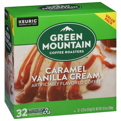 Green Mountain K-Cup Caramel Vanilla Cream 10.6 OZ