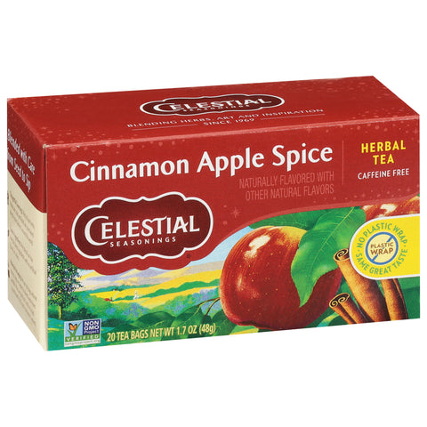 Celestial Seasonings Cinnamon Apple Spice Herbal Tea 20 CT