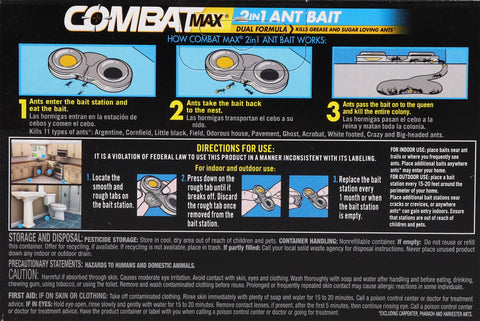 Combat Max 2 in 1 Ant Bait Station 4 CT