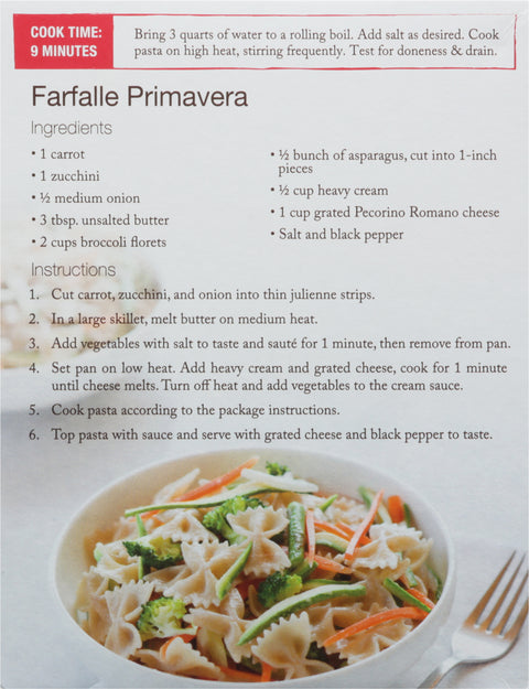 Jovial Organic Brown Rice Pasta Farfalle 12 oz