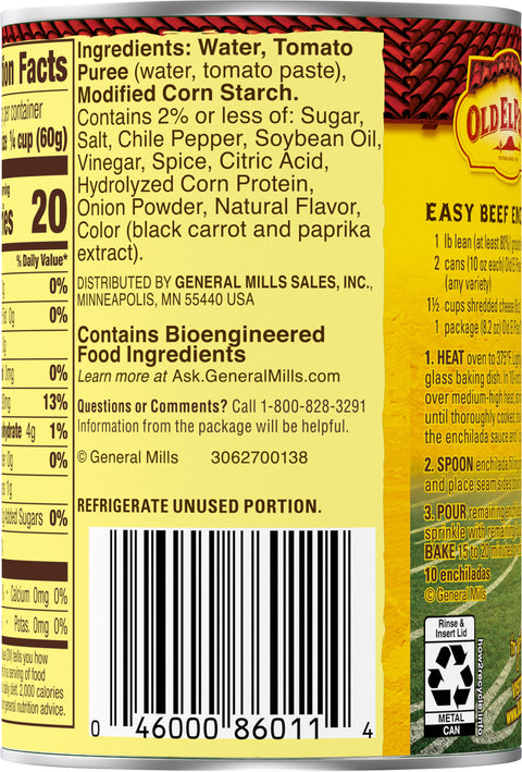 Old El Paso Sauce Mild Enchilada 10 OZ