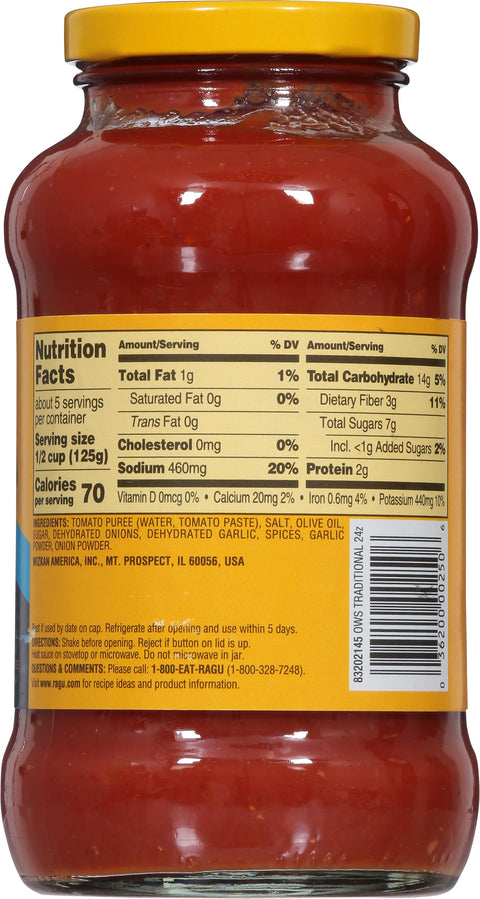 Ragu Old World Style Sauce Traditional 24 OZ