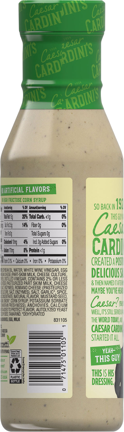 Cardini's Dressing Three Cheese Caesar 12 FZ