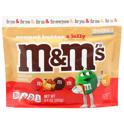 M&M's Peanut Butter & Jelly Chocolate Candies Sharing Size 8.6 oz - 8 Pack