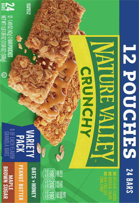 Nature Valley Crunchy Granola Bars Variety Pack 17.8 OZ