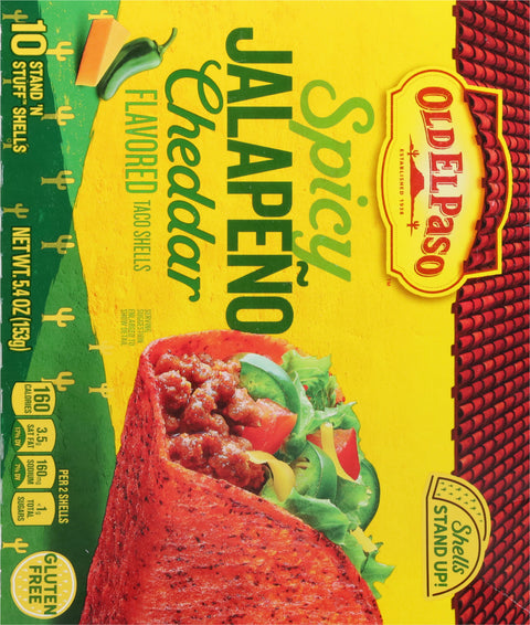Old El Paso Spicy Jalapeno Cheddar Shells 5.4 OZ