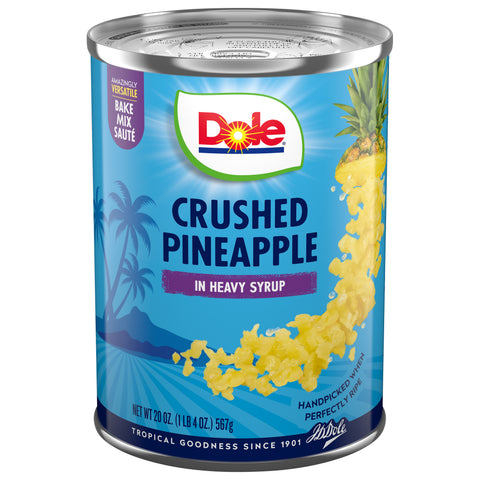 Dole Pineapple Crushed In Heavy Syrup 20 OZ
