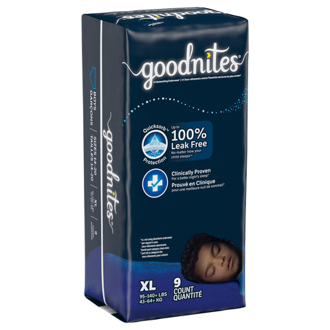 Goodnites Overnight Underwear for Boys, XL (95-140 lb.), 9 Ct