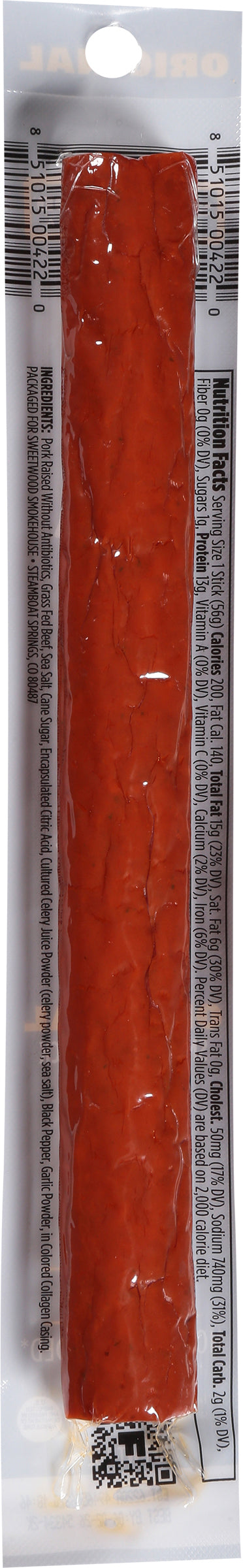 Sweetwood Smoke & Co Fatty Original Smoked Meat Stick 2 oz