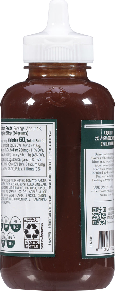 Lillie's Q No. 23 Honey Barbeque Sauce 15 oz