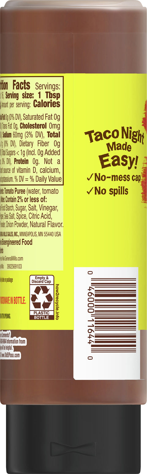 Old El Paso Medium Taco Sauce Squeeze 9 OZ