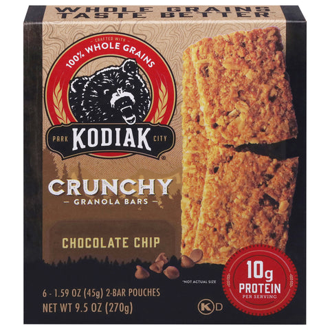 Kodiak Cakes Crunchy Granola Bars Chocolate 9.5 OZ