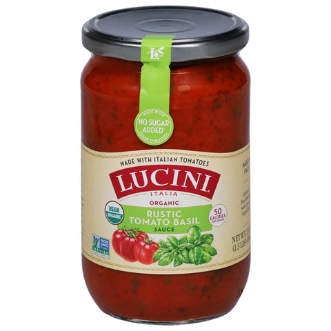 Lucini Organic Rustic Tomato Basil Sauce 25.5 OZ