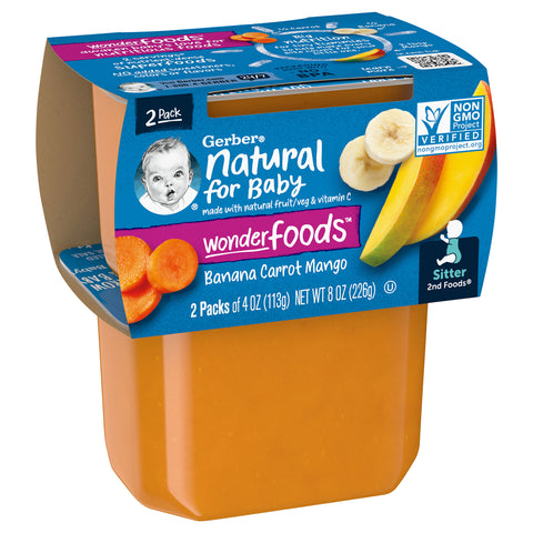 Gerber 2nd Foods Banana Carrot Mango 8 OZ