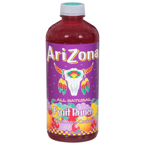 AriZona Fruit Punch Fruit Juice Cocktail 34 fl oz - 12 Pack