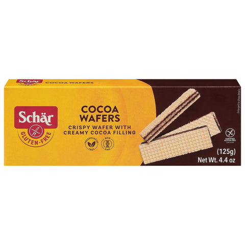 Schar Gluten-Free Cocoa Wafers 4.4 oz - 12 Pack